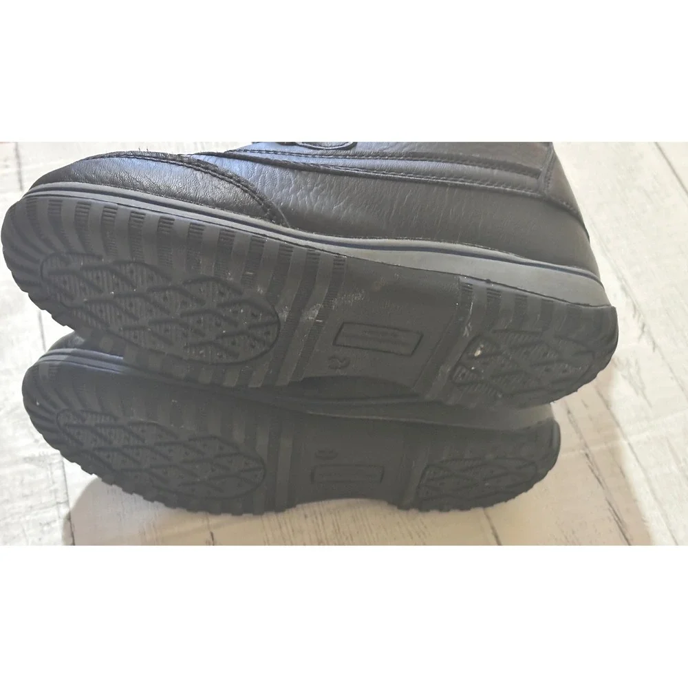 Totes Kids David Black Winter Snow Boots 3M Thinsulate Faux Fur Size 2
